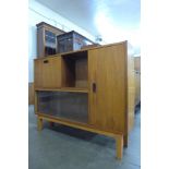 A teak bookcase