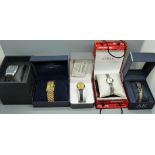Boxed wristwatches including Junghans, Guess, Kenneth Cole, etc.
