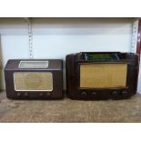 A Philips Bakelite radio and Marconi Bakelite radio