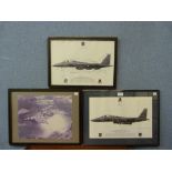 An aviation print, Statue of Liberty Wing, 48th Fighter Wing, RAF Lakenheath, Suffolk, bearing