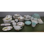 A collection of Royal Worcester Evesham dinnerwares and Poole teaware **PLEASE NOTE THIS LOT IS