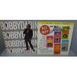 Autographed LPs including Bobby Rydell, Chubby Checker and Bobby Darin