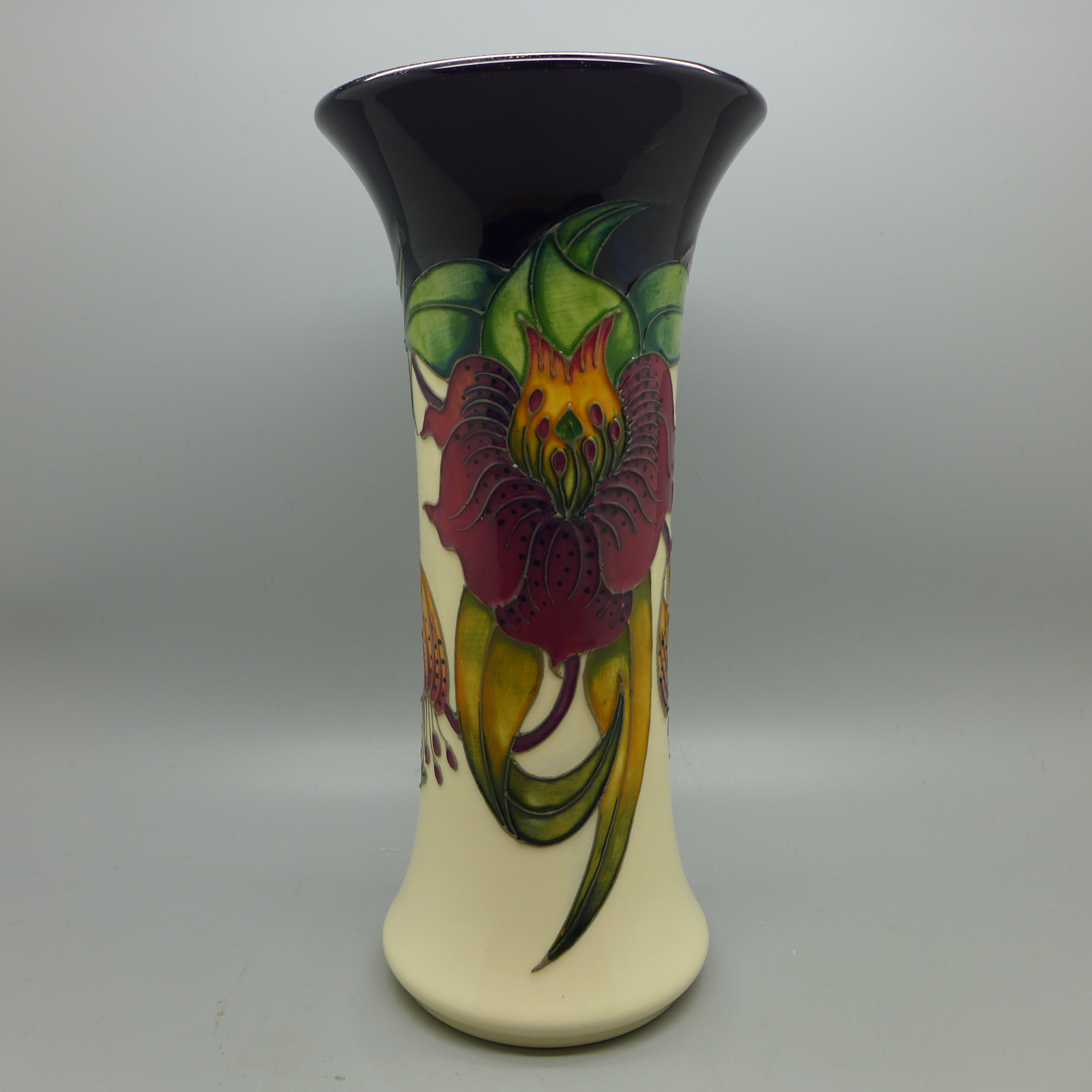 A Moorcroft Pottery vase decorated in the Anna Lily pattern, designed by Nicola Slaney, shape 159/8, - Image 2 of 3