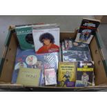 James Bond themed records, books and magazines and cassette tapes **PLEASE NOTE THIS LOT IS NOT