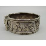 A Victorian silver bangle, Birmingham 1884