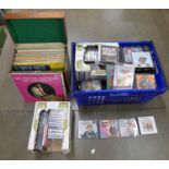 A case of LP records, a box of CD's and DVD's **PLEASE NOTE THIS LOT IS NOT ELIGIBLE FOR POSTING AND