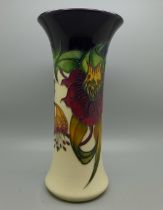 A Moorcroft Pottery vase decorated in the Anna Lily pattern, designed by Nicola Slaney, shape 159/8,