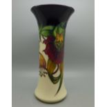 A Moorcroft Pottery vase decorated in the Anna Lily pattern, designed by Nicola Slaney, shape 159/8,