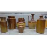 Stoneware items including jugs and jars **PLEASE NOTE THIS LOT IS NOT ELIGIBLE FOR POSTING AND