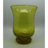 A Whitefriars glass vase, 15.5cm