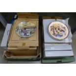 Two boxes of collectors plates, annual and landscape themed **PLEASE NOTE THIS LOT IS NOT ELIGIBLE