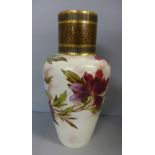 A Doulton vase, rim a/f, 28.5cm