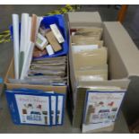 A large quantity of dolls house magazines and dolls house model making materials **PLEASE NOTE