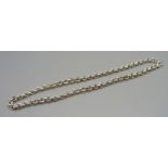 A silver neck chain, 63g, 44.5cm