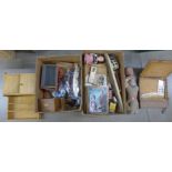 Two boxes of toys and decorative items **PLEASE NOTE THIS LOT IS NOT ELIGIBLE FOR POSTING AND