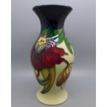 A Moorcroft Pottery vase decorated in the Anna Lily pattern, designed by Nicola Slaney, shape 226/9,