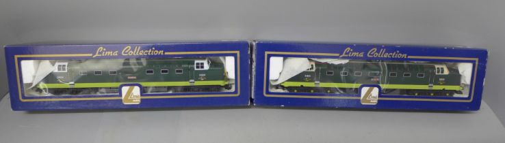 Two Lima Collection 00 gauge locomotives, Nimbus and Tulyar