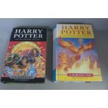 Two first edition Harry Potter books