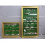 Two framed collections of collectors spoons, approximately 70 in total **PLEASE NOTE THIS LOT IS NOT