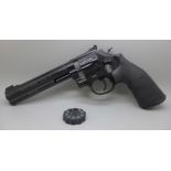 A Smith & Wesson PCP target shooting pistol, model 586-6", .177 calibre