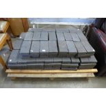 Approximately 210 Victorian Staffordshire Blue paving bricks / tiles