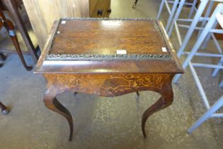 A 19th Century French inlaid rosewood jardiniere/table