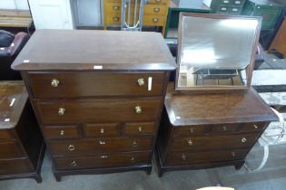 A Stag Minstrel mahogany two piece bedroom suite