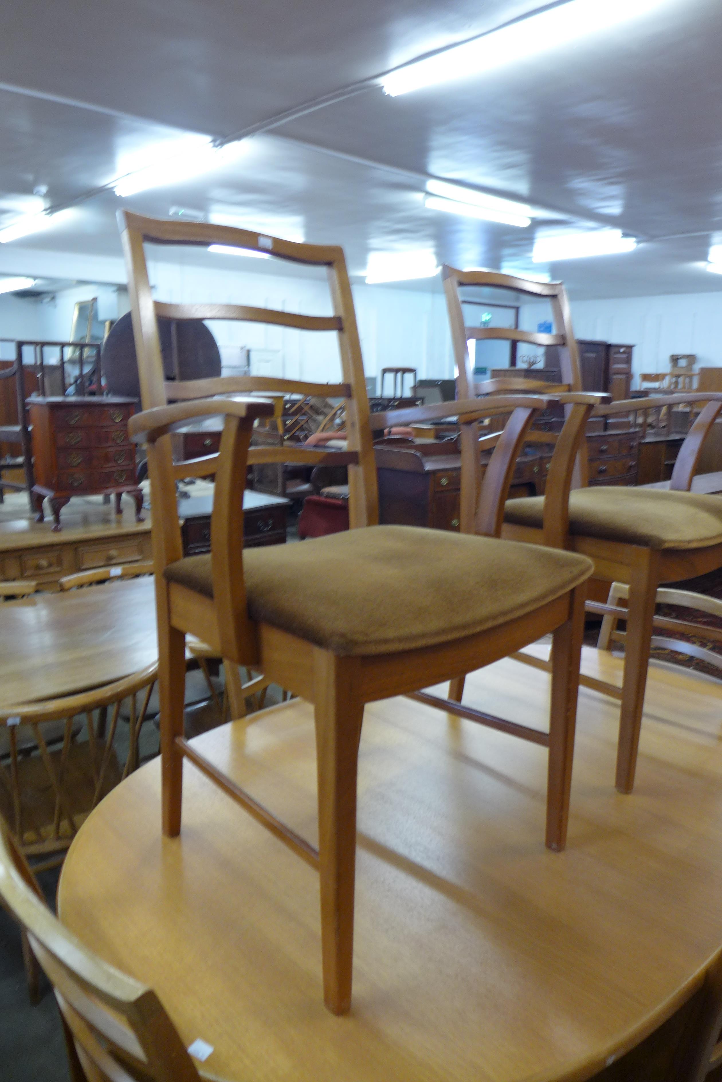 A McIntosh teak extending dining table and six chairs - Image 2 of 3