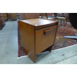 A White and Newton teak bedside cabinet