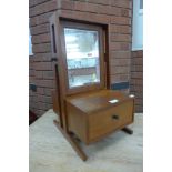 A Danish teak vanity mirror