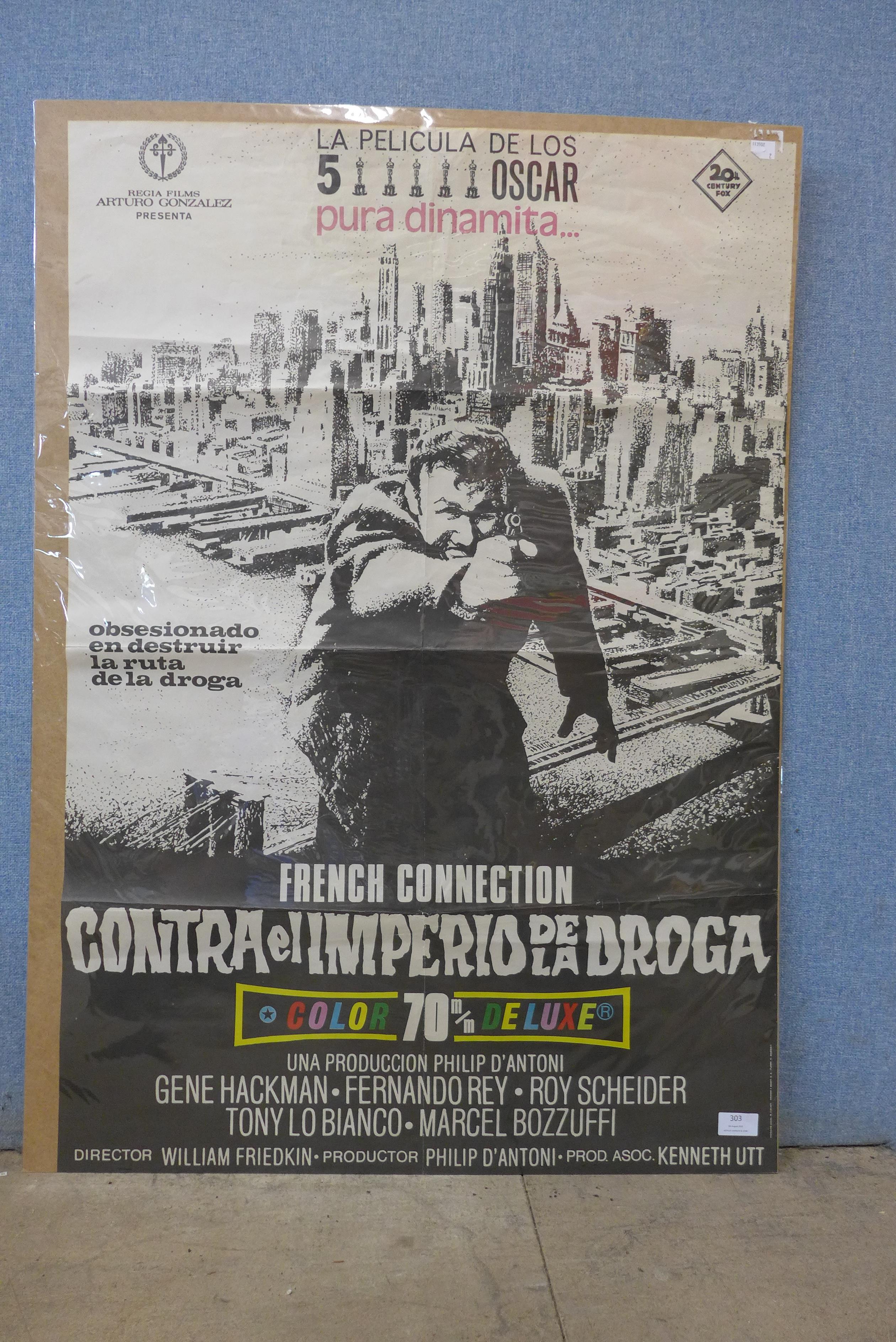 A Spanish French Connection film poster and one other - Image 2 of 2