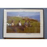 A framed Beatles print
