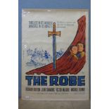 A vintage 1963 The Robe, film poster, unframed