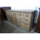 A Victorian pine dresser