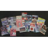 Football memorabilia - Manchester United home and away programmes 1950's onwards, including