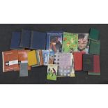 A collection of books including Building Educator (three volumes), Twickenham programmes, sporting