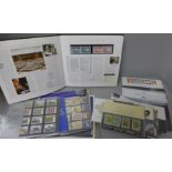 Stamps- GB 1984 year book, various year packs and 23 presentation packs