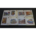 Eight Wentworth wooden jigsaw puzzles