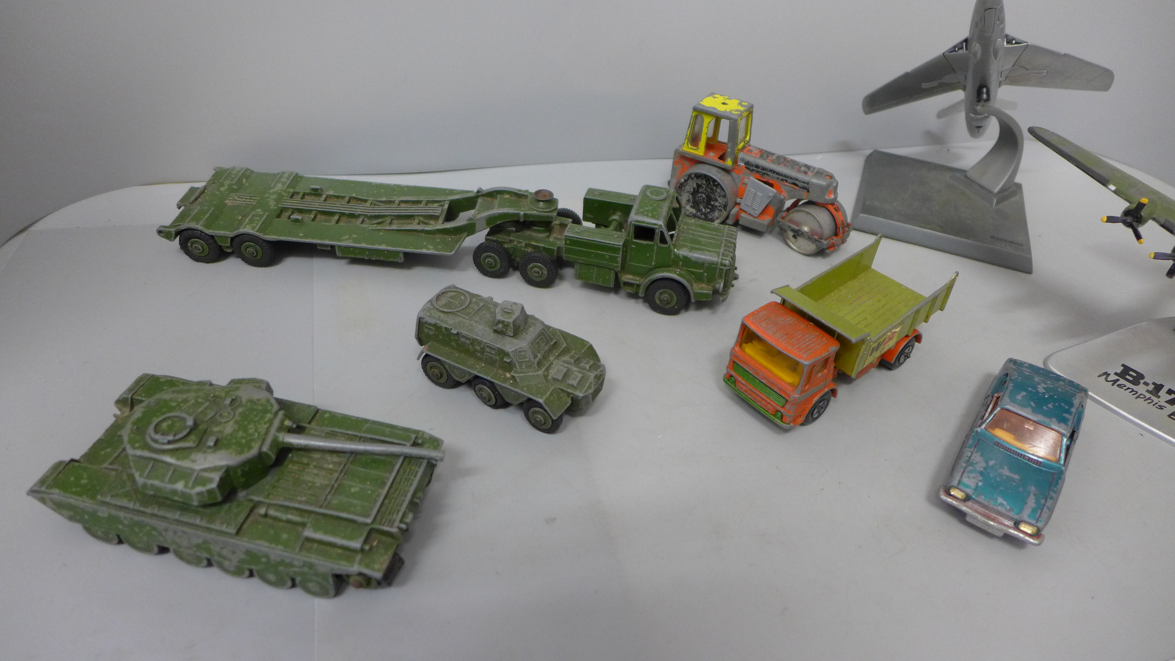 Die-cast military vehicles including Dinky Supertoys, aircraft and other vehicles - Image 2 of 2