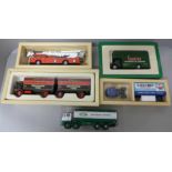 Five Corgi model lorries including S.Houseman, A.E.C. Mercury truck and trailer, all boxed