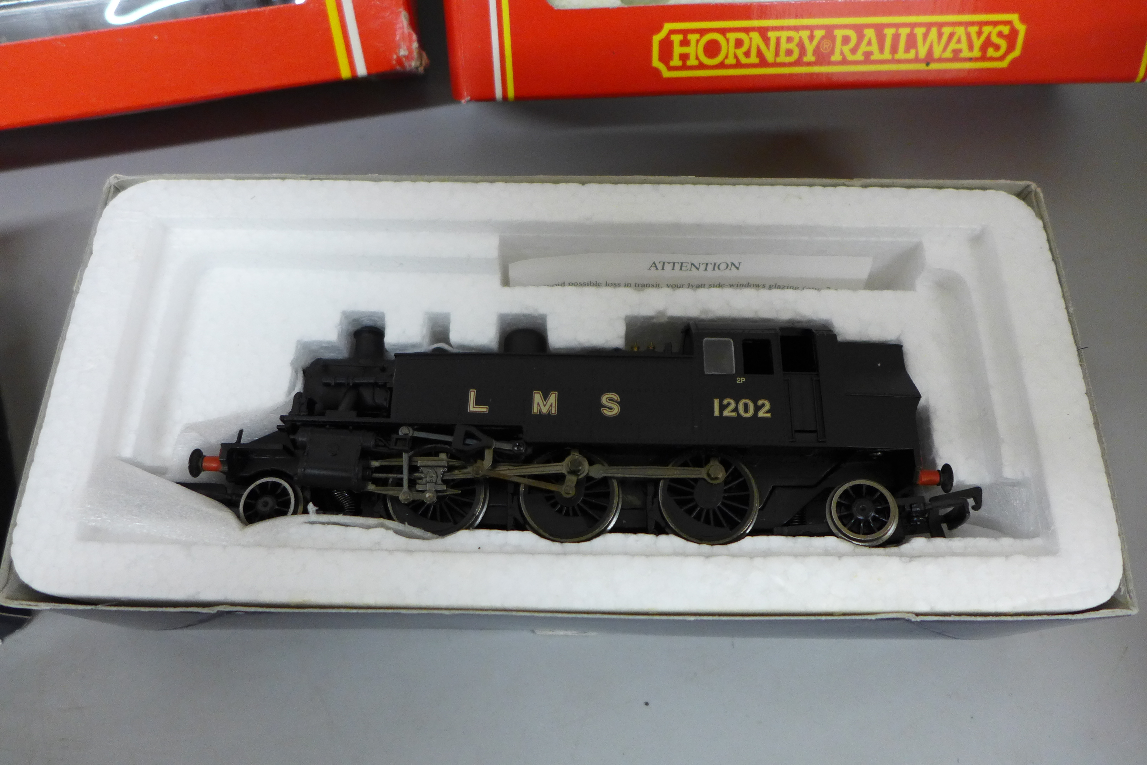 Two Hornby and one Bachmann 00 gauge model locomotives, R325 LMS 8-8-0 loco R2065 LMS 0-4-0 Pug loco - Image 2 of 4