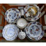 A collection of mixed china, mainly plates **PLEASE NOTE THIS LOT IS NOT ELIGIBLE FOR POSTING AND