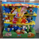 A McDonalds display set of TV favourites soft toys, fourteen figures of eighteen available