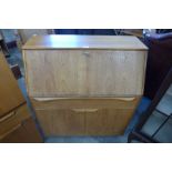 A Sutcliffe of Todmorden S-Form teak bureau