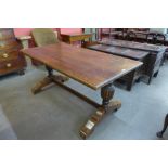 An oak refectory table