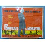 A Portrait of a Mobster film poster, unframed