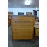 A Younger teak chest of drawers