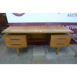 A teak desk