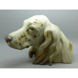 A Lladro matte finish model of a dog’s head, height 19.5cm