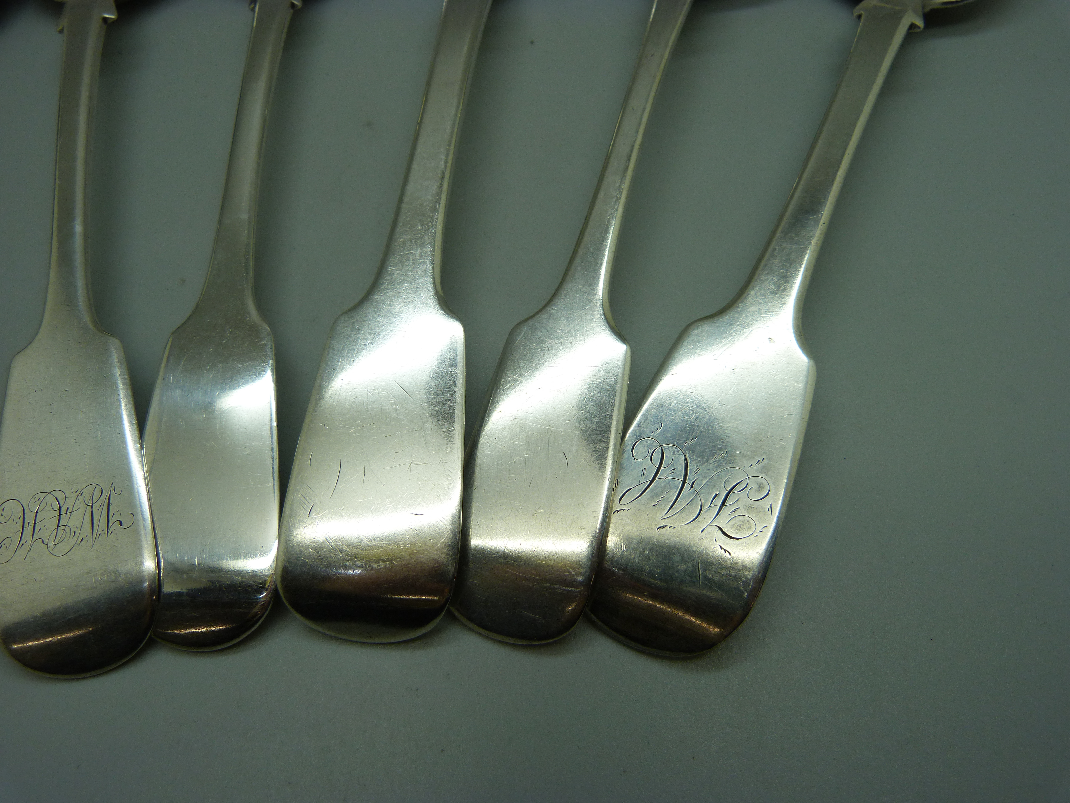 Seven 19th Century silver spoons, 480g - Image 3 of 4